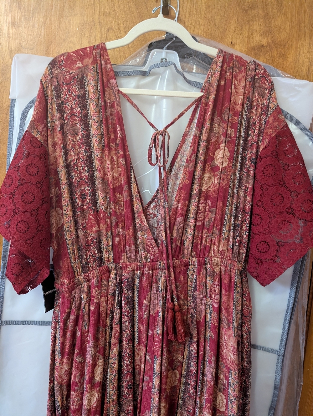 Torrid Festi Crochet Trim Maxi Dress - Picture 6 of 8